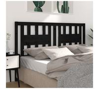 Headboard Solid Pine Wall-Mount Black 126x100 cm Slim Profile Durable & EasyFit