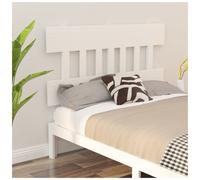 Headboard Solid Pine White 203.5x81 cm Classic Painted Wood Panel Easy Mount Now