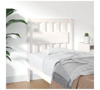 Headboard Solid Pine White 80.5x100 cm Classic Sturdy Wooden Bed Headboard Frame