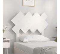 Headboard Solid Pine White 92x81 cm Low-Profile Slim 3 cm Easy-Mount SturdyStyle