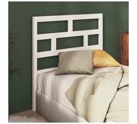 Headboard Solid Pine White 96x100 cm Classic Wall-Mount Wooden Bed Frame Top Now