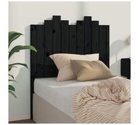 Headboard Solid Pine Wood Black 96x110 cm Slim 4cm Profile Rustic Chic Modern XL
