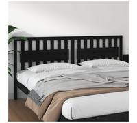 (black, 205.5 x 4 x 100 cm) vidaXL Bed Headboard Home Bedroom Decorative Bed Header Panel Solid Wood Pine