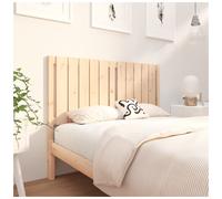 Headboard Solid Pine Wood Brown 125.5x4x100 cm Bedroom Sturdy Support