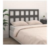 (grey, 145.5 x 4 x 100 cm) vidaXL Bed Headboard Home Bedroom Decorative Bed Header Panel Solid Wood Pine