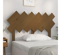 Headboard Solid Pine Wood Honey Brown 122.5x80.5cm Rustic Wall-Mounted Knotted.
