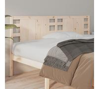 Headboard Solid Pine Wood Natural 96 x 63 cm Wall Mounted Panel Rustic