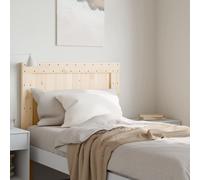 Headboard Solid Pine Wood Natural Rustic 100x104 cm Untreated Support Head Panel