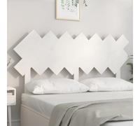 Headboard Solid Pine Wood White 141x80.5 cm Slim 3 cm Profile Space Saver Plus.