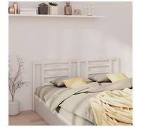 Headboard Solid Pine Wood White 206x100 cm Classic Slatted Sturdy Easy Mount Fit