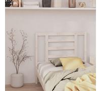 Headboard Solid Pine Wood White 96x4x100 cm Slatted Rustic Bed Panel Handcrafted