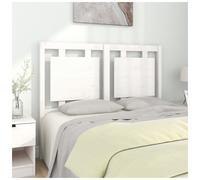 Headboard Solid Pine Wood White Slatted 125.5x100 cm Ready to Mount Durable Easy