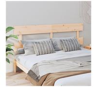 Headboard Solid Pinewood 204x81cm Slim 3cm Natural Wooden Panel Headboard Rustic
