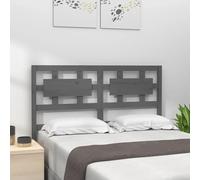 (grey, 125.5 x 4 x 100 cm) vidaXL Solid Wood Pine Bed Headboard Wooden Bed Header Multi Colours/Sizes