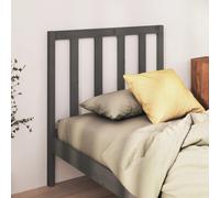 Headboard Solid Pinewood Grey 96x100 cm Rustic Panelled Bed Headboard with Knots
