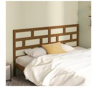 Headboard Solid Pinewood Honey Brown 186x100 cm Rustic Wood Backrest Panel Full