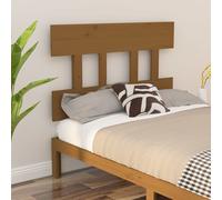 Headboard Solid Pinewood Honey Brown 93.5x3x81 cm Rustic Wooden Bed Back PanelXL