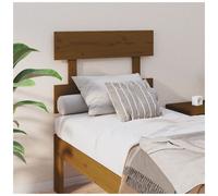 Headboard Solid Pinewood Honey Brown 93.5x81 cm Hand-Finished Classic Rustic Bed
