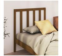 Headboard Solid Pinewood Honey Brown 95x100 cm Slatted Rustic Bed Panel Timeless