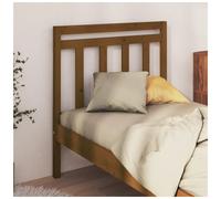 Headboard Solid Pinewood Honey Brown 95x100cm Slatted Rustic Bed Panel Cozy