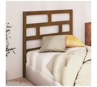 Headboard Solid Pinewood Honey Brown 96x100 cm Slim 4cm Rustic Wall-Mount Panel