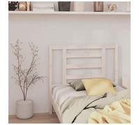 Headboard Solid Pinewood White 96x100 cm. Slatted Classic Wall/Bed Mount Sturdy
