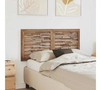 Headboard Solid Teak 120x55cm Natural Wall-Mounted 3D Rustic Vintage Panel Style
