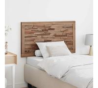 Headboard Solid Teak Wall-Mounted 100x55cm Natural 3D Effect Rustic Modern Panel