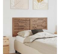 Headboard Solid Teak Wood Natural 120x55cm Wall-Mounted 3D Rustic Farmhouse Slim
