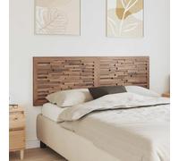 Headboard Solid Teak Wood Natural 160x55cm Wall-Mount 3D Rustic Panel Farmhouse