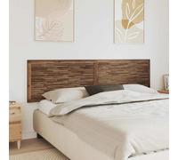 Headboard Solid Teak Wood Natural 200x55x3.5cm WallMounted 3D Rectangular