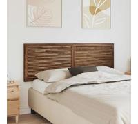 Headboard Solid Teak Wood Natural Finish 160 x 55 x 3.5 cm Wall-Mount 3D
