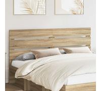 Headboard Sonoma Oak 183x3x100cm Engineered Wood Modern Rectangular Slim Panels