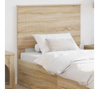 Headboard Sonoma Oak 93x7x100cm Engineered Wood Wall-Mount Adjustable SpaceSaver
