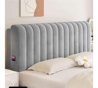 Headboard Upholstered Wall Mounted Pillow,Wedge Large Backboard Double Headboard Cushion,Bedroom Dorm Bunk Bed Support Backrest with Removable Cover,Gray,180cm/70.9in