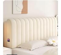 Headboard Upholstered Wall Mounted Pillow,Wedge Large Backboard Double Headboard Cushion,Bedroom Dorm Bunk Bed Support Backrest with Removable Cover,White,150cm/59.1in