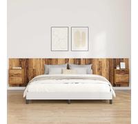 Headboard Wall-Mounted Artisan Oak 337x32.5x80cm Engineered Wood Storage Unit XL