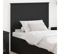 Headboard Wall Mounted Black Oak Engineered Wood 93x7x100 cm Adjustable Height