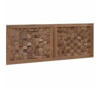 Headboard Wall-mounted Natural Solid Teak Wood Rustic Farmhouse Wooden vidaXL