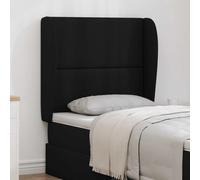 vidaXL Headboard Ear Black 80 x 23 x 6 cm PVC, Modern Black Headboard, Stylish B