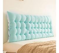 Headboard Wedge Pillow Upholstered Wall Mounted Dorm Bed Large Bolster Headboard Positioning Reading Pillows Support for Bedrest,Green,Queen/130 * 50cm