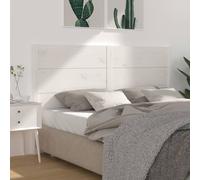 Headboard White 146x4x100 cm Solid Wood Pine