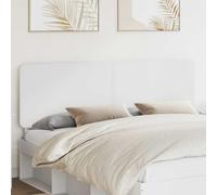 Headboard White 203x3x100 cm Engineered Wood Modern Rectangular Minimalist Panel