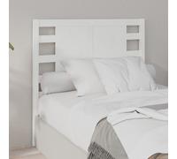 Headboard White 81x4x100 cm Solid Wood Pine Berkfield Home White One Size