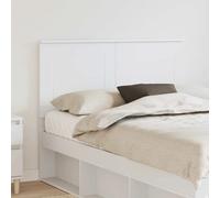 Headboard White Engineered Wood 123x7x100cm Adjustable Wall-Mounted Space-Saving