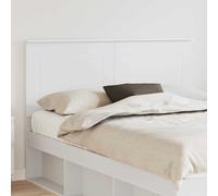 Headboard White Engineered Wood 153x7x100cm Wall-Mount Minimalist Adjustable Eco