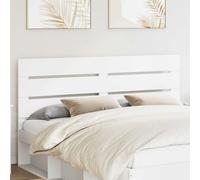 Headboard White Engineered Wood 163x3x100 cm Modern Rectangular Panel Minimalist