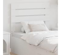 Headboard White Engineered Wood 78x3x100 cm Modern Rectangular Sleek Slim Panel