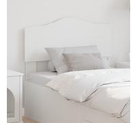 Headboard White Engineered Wood 93 x 3 x 90 cm Modern Rectangular Panel SlimTrim