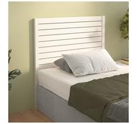 Headboard White Solid Pine 81x100 cm Classic Rectangular Wall Mountable for Beds